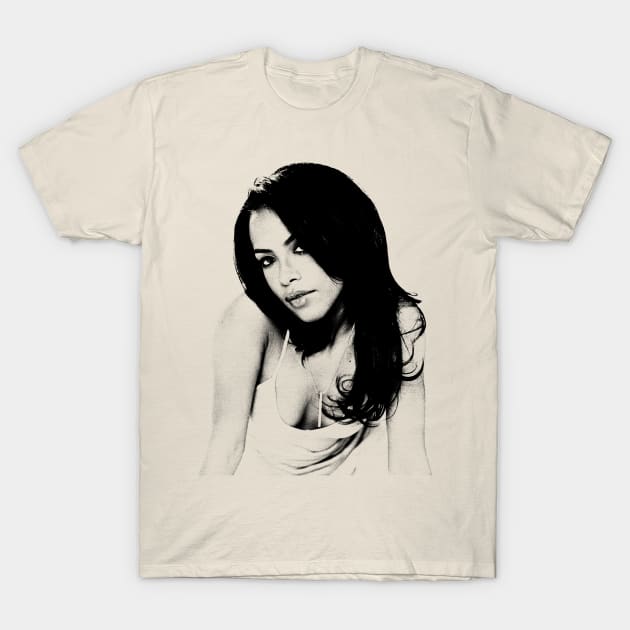 Young Aaliyah Vintage Retro Style T-Shirt by terilittleberids